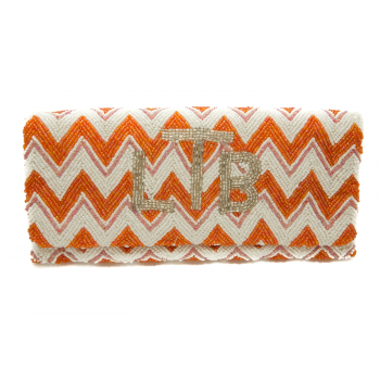 Orange and Pink Chevron
